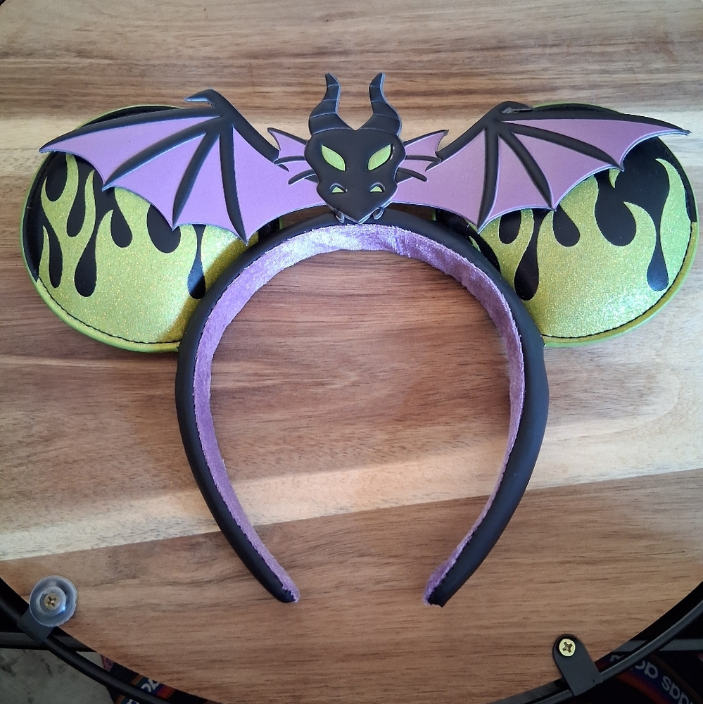 Disney Maleficent Bat Ears Headband - Black, Purple, Green